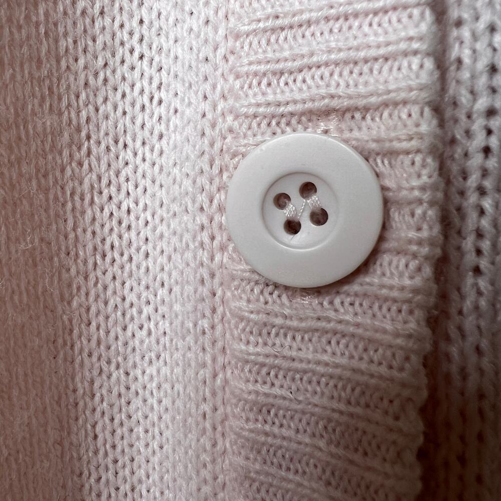 Hello Kitty Sweater Womens Size Small Pink Strawberry Milk Skimmer Cardigan - Picture 9 of 16